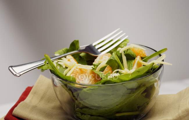 Salade fraîche dans un bol — Photo de stock