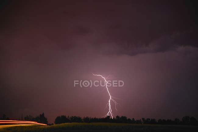 Lightning In The Sky — Stock Photo
