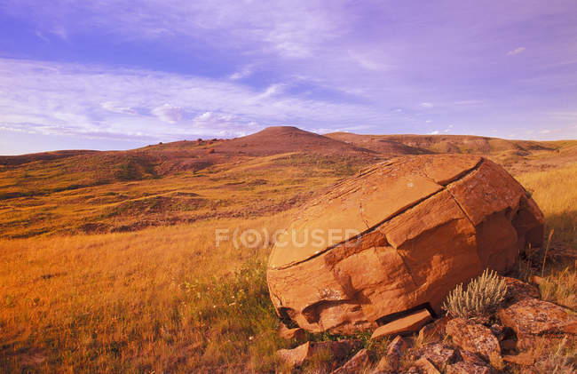 Coulée de roche rouge — Photo de stock