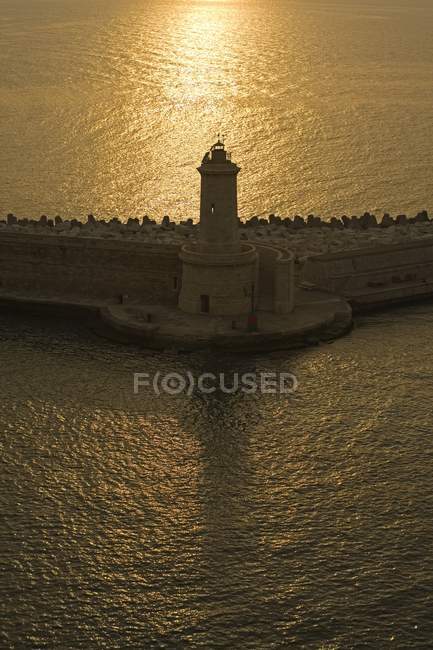 Breakwater Lighthouse, Port Of Livorno — Stock Photo