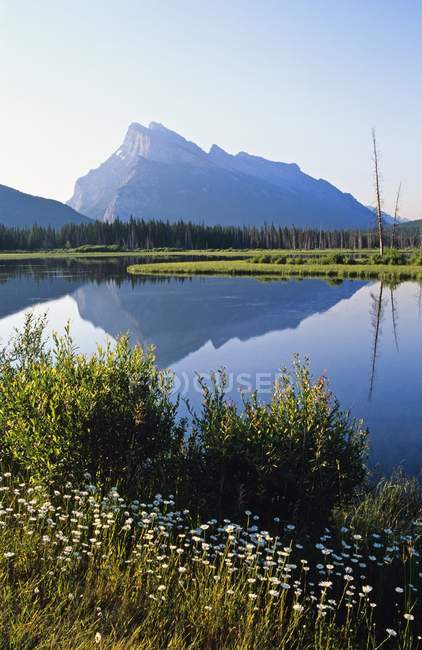 Mount Reflected In water — Stock Photo