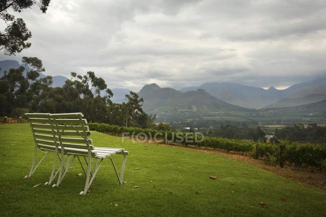 Park Bench With View — Stock Photo