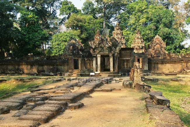Temple Banteay Srei — Photo de stock