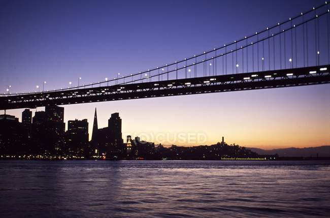 Bay Bridge a San Francisco, Stati Uniti — Foto stock