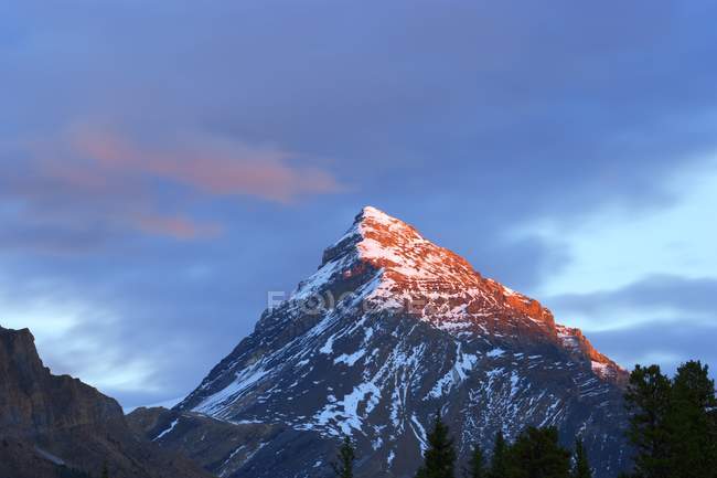 Sommet de la montagne au Mont Chephren — Photo de stock