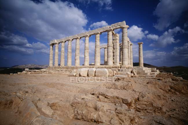 Templo a Poseidón en Grecia - foto de stock