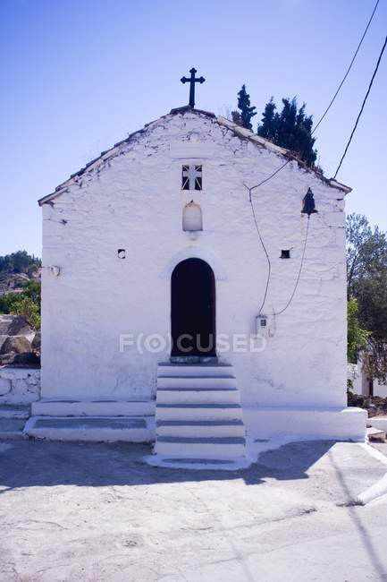 Iglesia en Isla de Paros - foto de stock