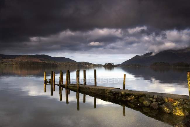 Vista sul lago Derwent — Foto stock
