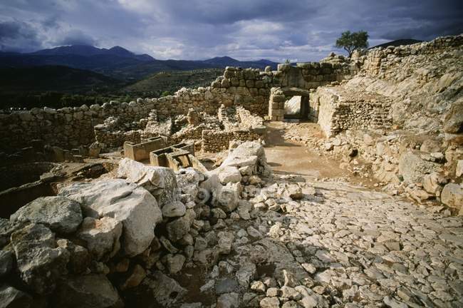 Sito archeologico di Micene, Peloponneso, Grecia — Foto stock