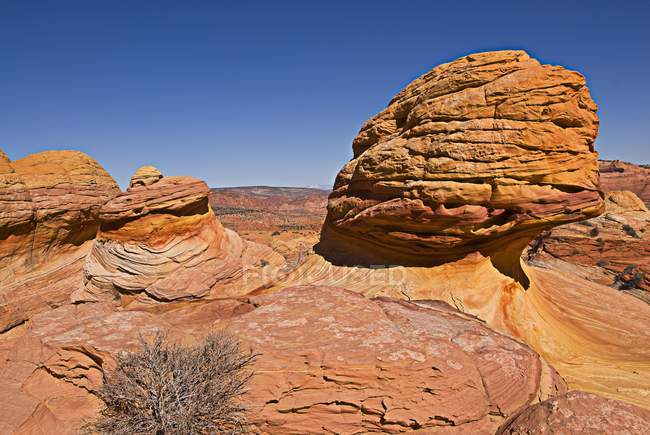 Vista das formações rochosas — Fotografia de Stock