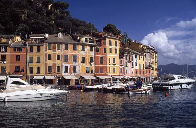 Portofino, Riviera Italiana, Génova, Italia, Europa - foto de stock