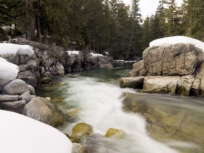 Flowing River, Whistler — Stock Photo