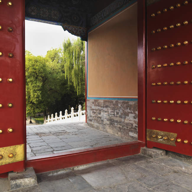 Open Xihe Gate Of The Forbidden City — Stock Photo