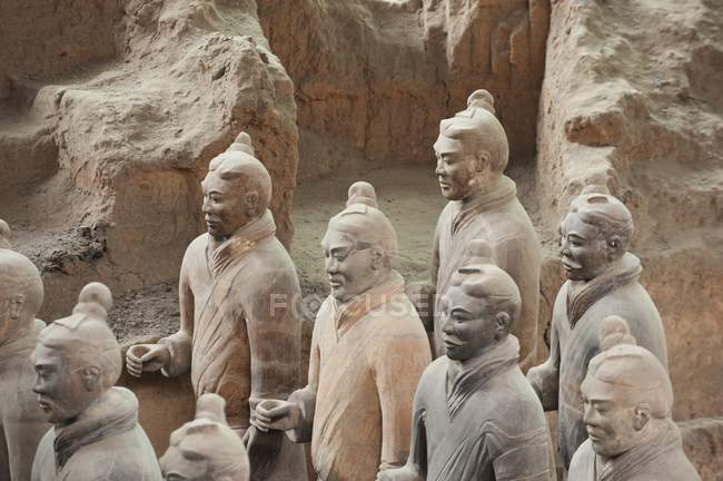 Guerrieri di terracotta, Xian — Foto stock