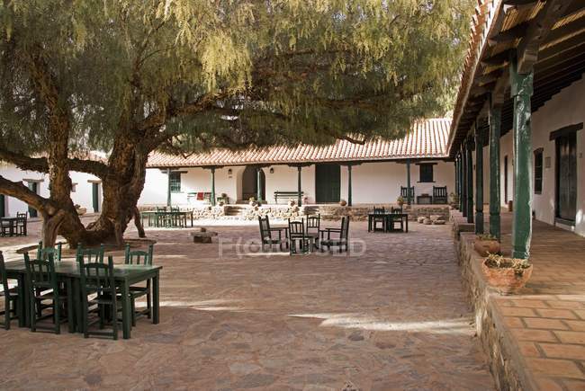 Typical Argentine Courtyard — Stock Photo