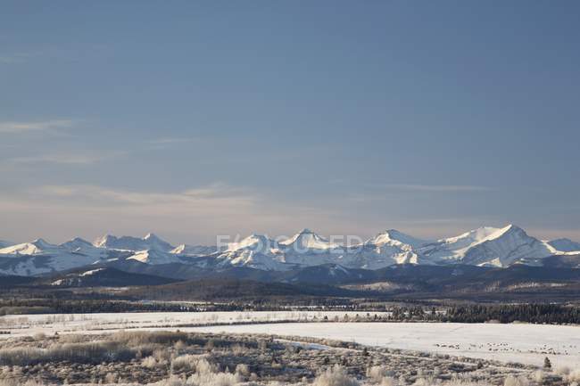 Front Range Mountains, Canadian Rockies — Stock Photo