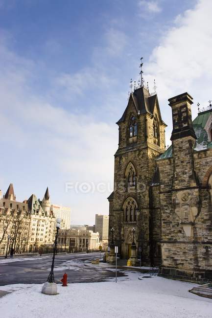 Strade cittadine in inverno, Ottawa — Foto stock