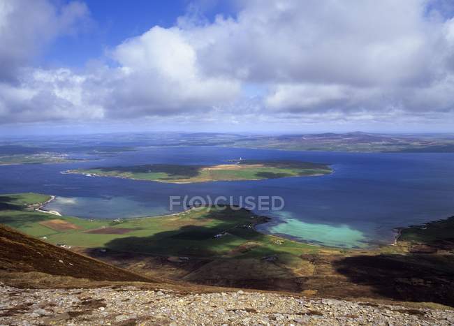 Graemsay And Orkney Mainland — Stock Photo