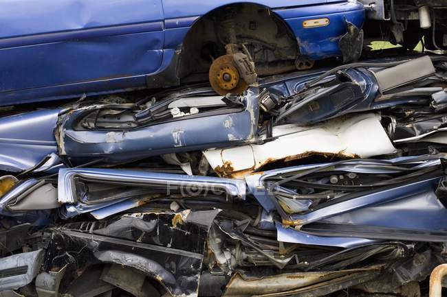 Wrecked Cars in Waterloo — Stock Photo