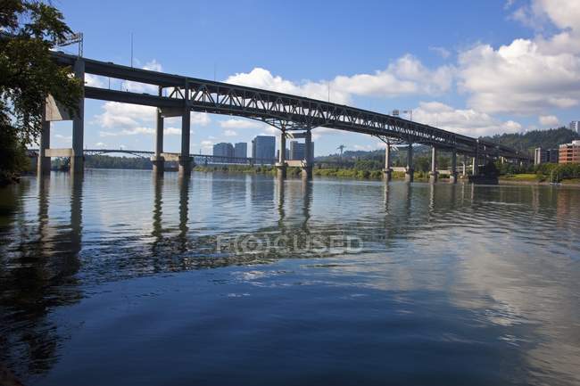 Bridge And Portland Waterfront — Stock Photo