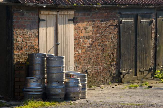 Barrels Piled Up — Stock Photo