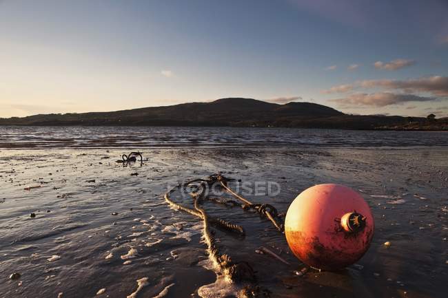 A Rope Tied To A Buoy — Stock Photo