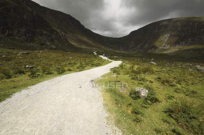 Lone Person Walking On Path — Stock Photo