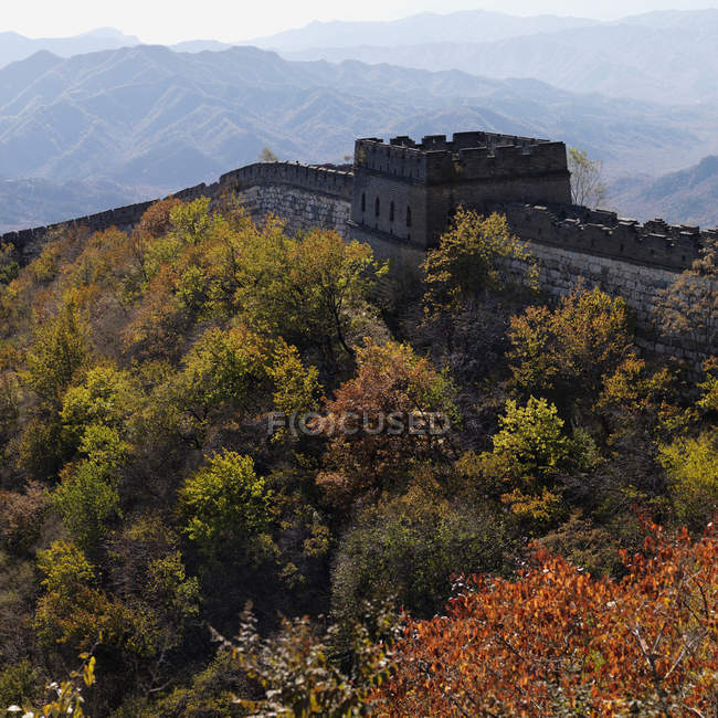 Sezione Mutianyu della Grande Muraglia Cinese — Foto stock