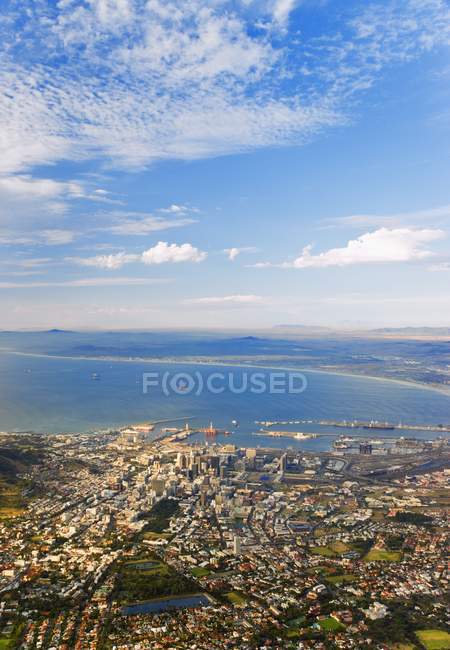 Vista di Città del Capo da Table Mountain, Sud Africa — Foto stock