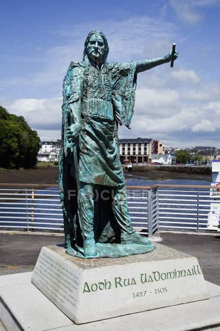 Статуя гэльского вождя, Ирландия — стоковое фото