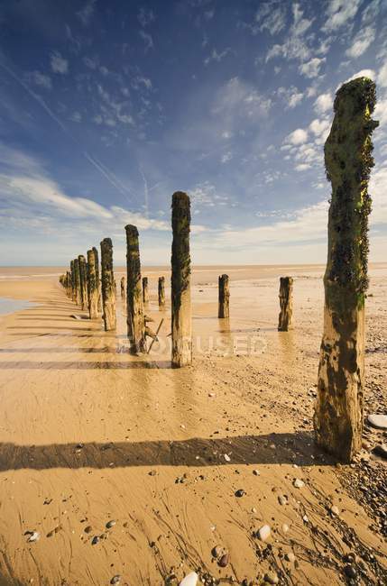 Bassa marea, Humberside, Inghilterra — Foto stock