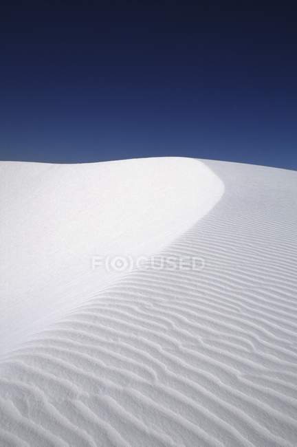 Ondulation des dunes de sable. Monument national des sables blancs. Nouveau Mexique, États-Unis — Photo de stock