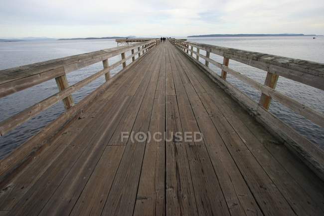 Dock Leading Out To Ocean — Stock Photo