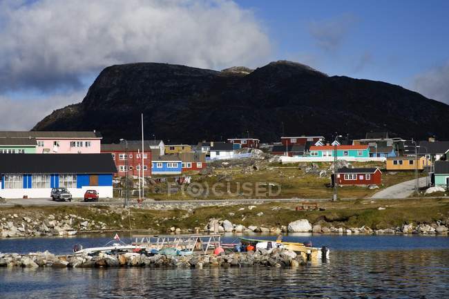 Porto di Nanortalik, Isola di Qoornoq — Foto stock