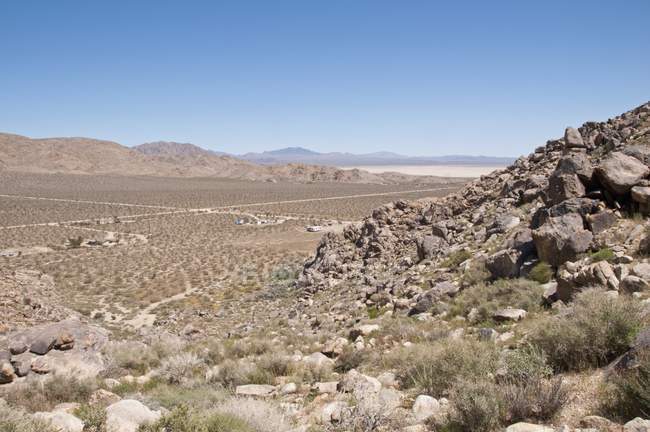 Felsige Berge der Mojave-Wüste — Stockfoto
