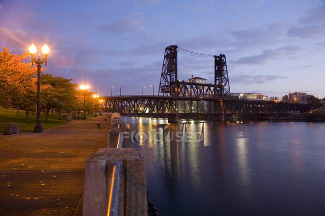 Steel Bridge, Portland — Stock Photo