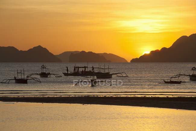Vista al tramonto delle isole — Foto stock