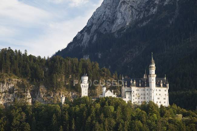 Bavarian Castle On Mountain Side — Stock Photo