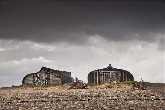 Two Old Wooden Buildings — Stock Photo