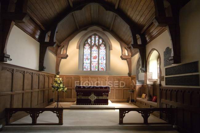Інтер'єр церкви в Англії — стокове фото