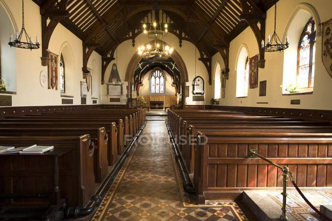 Interior de la Iglesia en Inglaterra - foto de stock