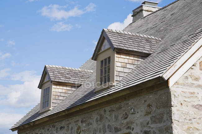 Cedar Shingles Roof — Stock Photo