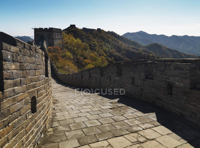 Pfad auf Abschnitt der großen Mauer — Stockfoto