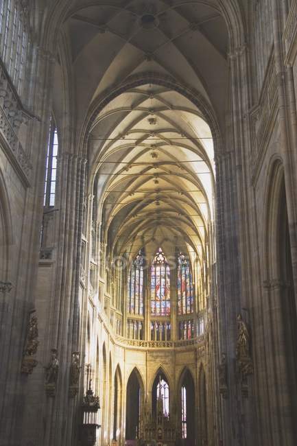 Innenraum der Kathedrale St. Vitus — Stockfoto