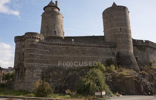 Castillo de Fougeres - foto de stock