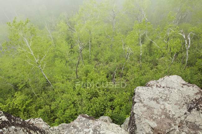 Looking Down From Mountain Top — Stock Photo
