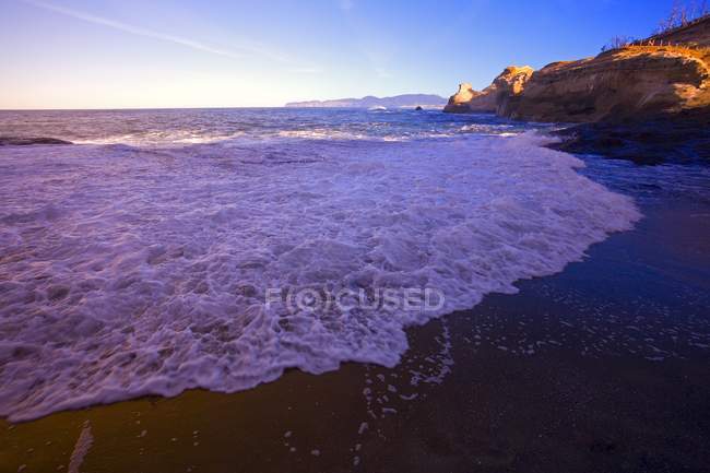 Plage de sable fin en Oregon — Photo de stock