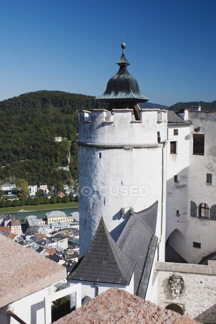 Torreta de la fortaleza, Salzburgo - foto de stock