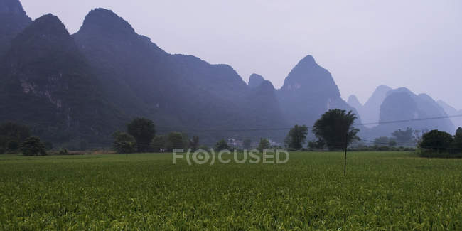 Landscape of rugged rock formations — Stock Photo