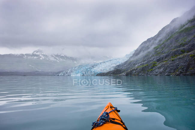 Shoup Gletscher aus Kajak, Prince William Sound — Stockfoto